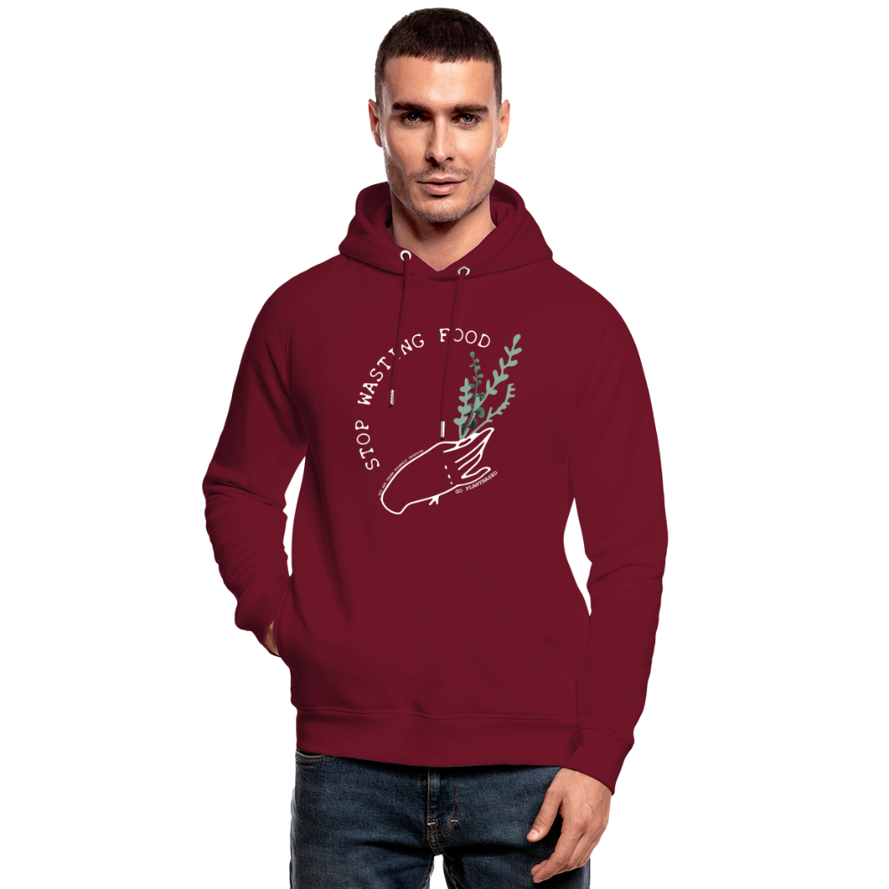 Stop Wasting Hoodie - burgundy