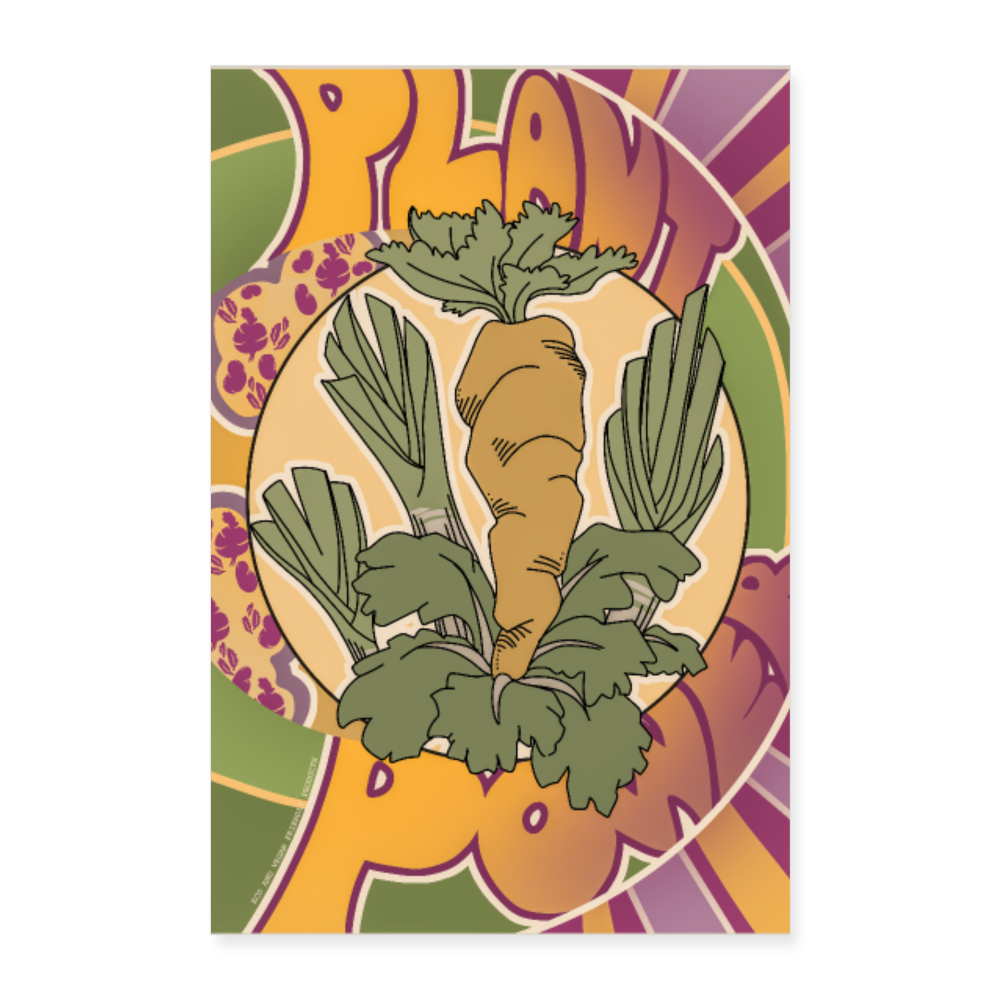 Plant Power Poster 16" x 24" (40x60 cm) - white