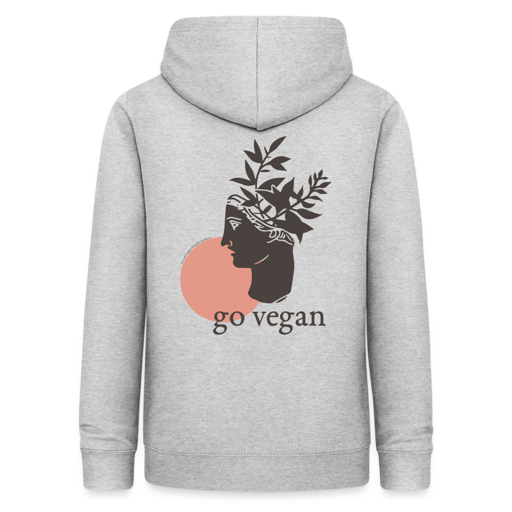 Women's vegan Hoodie - light heather grey