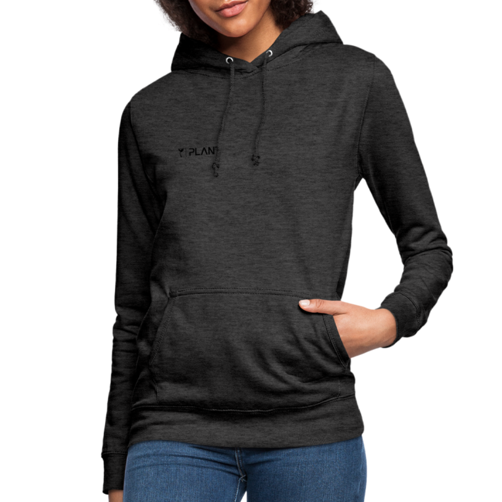 Women's vegan Hoodie - charcoal grey